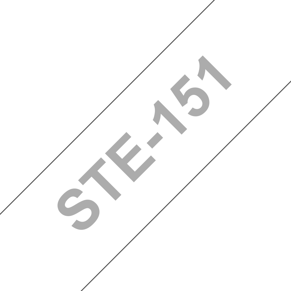 Brother STe-151 Schablonenband – weiß auf transparent